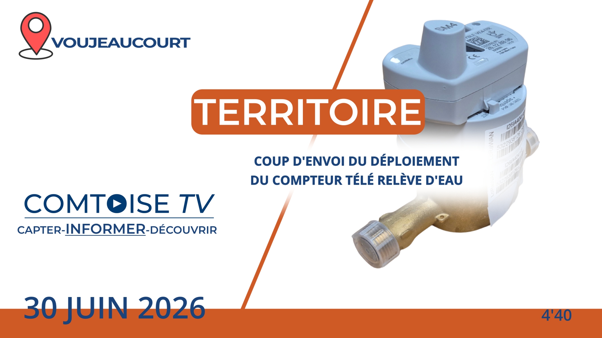 UN NOUVEAU COMPTEUR D’EAU DANS LES FOYERS