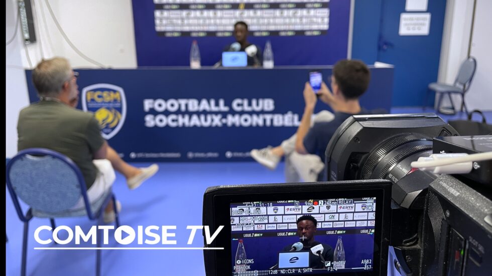 Vincent Hognon en conférence de presse avant Clermont Sochaux