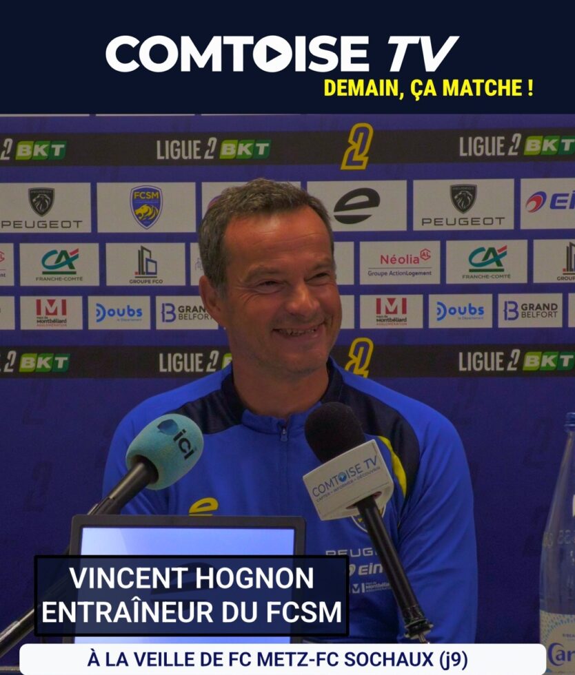 Conférence de presse du FC Sochaux avant le match contre le FC Metz en Ligue 2 BKT